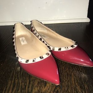 Valentino Rockstud ballet flats